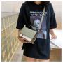 Leisure Women's Bag 2023 Korean Version New Color Contrast Women's Bag Fashion Small Thread Zipper Square Shoulder Bag