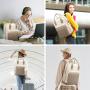 LOVEVOOK Custom High Quality Multi-function Canvas University Student School Bags Women Laptop Backpack With USB Charging Port