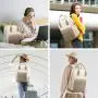 LOVEVOOK Custom High Quality Multi-function Canvas University Student School Bags Women Laptop Backpack With USB Charging Port