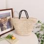 Summer Vacation Straw Beach Bags for Women Trendy Woven Tote Bucket Bags Shoulder Handbags Large Beach Bag for Women for Holiday