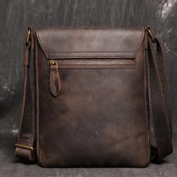 XL311 Genuine Leather Multi-layer Large Capacity Messenger Bag Wear-resistant Durable Bag First Layer Cowhide Men's Shoulder Bag