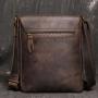 XL311 Genuine Leather Multi-layer Large Capacity Messenger Bag Wear-resistant Durable Bag First Layer Cowhide Men's Shoulder Bag