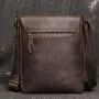 XL311 Genuine Leather Multi-layer Large Capacity Messenger Bag Wear-resistant Durable Bag First Layer Cowhide Men's Shoulder Bag