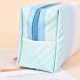 Travel Portable Tie Dye Toiletries Organizer Storage Bag Make Up Pouch Fashion PU Leather Gradient Color Cosmetic Bag