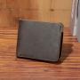 XL300 Handmade Men's Genuine Leather Short Wallet Soft Comfortable Purse Gift Packaging Box Card Holders Accept Customized Logo