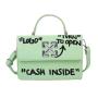 Fashion Female Women DIY Manual Square Handbags China Wholesale PU Womens Bags 2021 Printing words Long Strap Flap Handbag