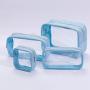 Waterproof Nylon PVC Toiletry Bag Portable Handle Transparent Travel Storage Pouch Toiletry Make up Bag Clear Cosmetic Bag