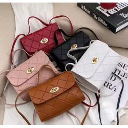 Pu Leather striped small square bag women handbags 2024 Ladies hand bags factory wholesale cheap price shoulder crossbody bag