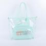 Transparent Summer PVC Women's Tote Bag Custom Designer Waterproof Large Capacity Portable Travel Clear PVC Tote Bag