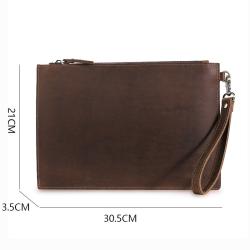 New Style Retro Leather Wallet Zip Purse Card Case Multifunction Wallet For Men