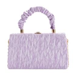 HR556 Women's Handbag PU Lock Buckle New Fashion Design Small Square Shoulder Bag Fashion Trend Versatile Handbag for Women