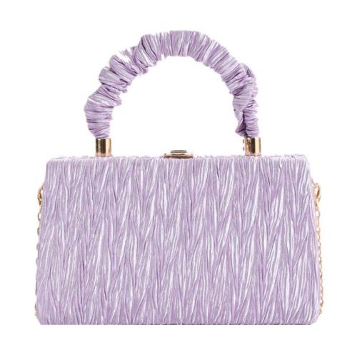 HR556 Women's Handbag PU Lock Buckle New Fashion Design Small Square Shoulder Bag Fashion Trend Versatile Handbag for Women