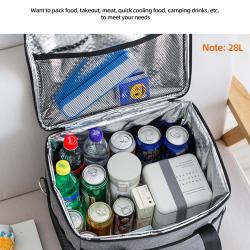 Insulated Thermal Cooler Bag Reusable Leakproof Waterproof Family Travel Picnic Food Drink Cool Storage Bags