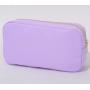 Stock Lavender S M L XL 4 Pieces No MOQ Nylon DIY Personalize Cosmetic Bag Zipper Pouch Gift for Girl Women Large Makeup Bags