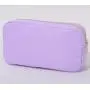 Stock Lavender S M L XL 4 Pieces No MOQ Nylon DIY Personalize Cosmetic Bag Zipper Pouch Gift for Girl Women Large Makeup Bags