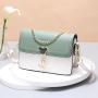 2024 Bags for women Fashionable Lady Style Small Square Bag Single Shoulder Joker Gift Bag with Chain Decoration Portable Trend