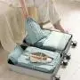 6pcs Waterproof Portable Travel Clothes Luggage Organizer Quilt Blanket Storage Bag Suitcase Pouch Travel Packing Cube Bags
