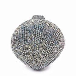 Custom Handmade 2023 Luxury Diamond Shape Crystal Clutch Bag Evening Bags Match Evening Dress Purse For Women Wedding Party