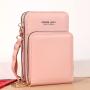 New phone bag for Women Large Capacity Multi-Functional Solid Color Simple Shoulder Bag Touch Screen  Mobile Phone bag