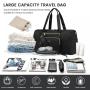 LOVEVOOK 4pcs/set OEM ODM Large Waterproof Sports Travel Duffel Bag Weekender Overnight Bag With Shoes Compartment & Wet pocket
