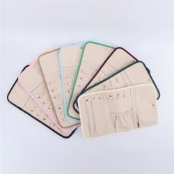 Keymay RTS Fast Shipping High Quality Multicolor Large Capacity Nylon Jewelry Roll Bag Travel Jewelry Bag Foldable Jewelry Pouch
