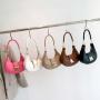 Simple Fashion Shoulder Bag Women Retro Underarm Bag 2024 Summer Niche New Candy Color Crossbody Bags