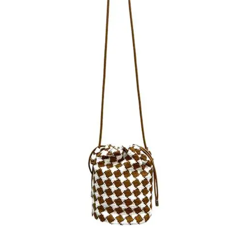2024 new simple cell phone bag ladies plaid pattern crossbody female fashion small purse