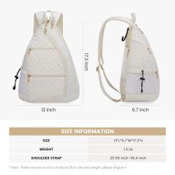 LOVEVOOK 2024 custom adjustable Crossbody Sling Bag Tennis Training Equipment Men Women Pickleball rackets Paddle backpacks bag