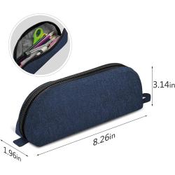 Gelory Office School Supplies Fabric Zipper Pen Case Pencil Storage Bag Pen Holder Marker Organizer Pouch