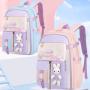 ZR899 Waterproof Girl Schoolbag Children Backpack Colorful Cartoon Portable Fashion Large Capacity Pupil  Kid Outdoor Schoolbag