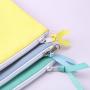 High Quality 8 Oz Canvas Zipper Cosmetic Brush Storage Bag Organic Cotton Canvas Makeup Pouch