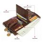 ZWY277 RFID Men New Wholesale Short Vintage Wallet Genuine Leather Lightweight Stylish Multi-Card Coin Purse Business Money Clip