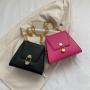 2023 New Thread Cover PU Shoulder Bag High Quality Fashion Trapezoidal Lock Chain Bag Wholesale Women Handbags