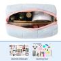 Soft Plush Cosmetic Bag Fluffy Fuzzy Makeup Pouch Zipper Cute Spacious Pillow-shaped Travel Toiletry Bag