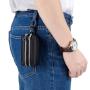 Hot selling women leather keychain wallet coin purse rfid women's leather wallet zipper coin purse