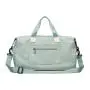 Waterproof outdoor travelling bag designer pink duffel bag shoe compartment travel bag organizer