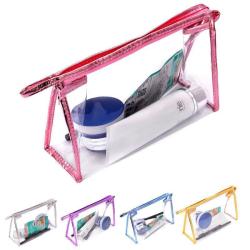 KBW390 Hot Selling PVC Bags Transparent Plastic Handbag Plus Printing Fashion Zip Bag EVA Cosmetic Bag Can Be Printed Logo