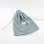 Custom Label Gauze Cotton Drawstring Bag For Shoe Large Soft Lining Velvet Cotton Gauze DustJewelry  Pouch