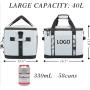 Custom Logo Outdoor Picnic Soft Leakproof Portable Thickened PEVA Waterproof Refrigerated Insulated Cooler Bag
