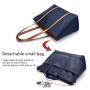 LOVEVOOK Waterproof Oxford Nylon Tote Bag Minimalist Women Handbags High Quality Laptop Shoulder Bag Set Travel Bag for Ladies