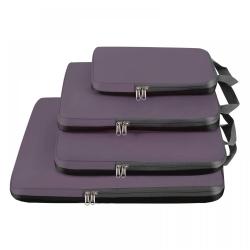 Premium BSCI Factory OEM Various Sizes Foldable Travel Luggage Organizer Compression Packing Cubes with Label