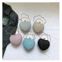 HR553 Women Heart Shaped Beauty Chain Rhinestone Dinner Bag Luxury Lock Buckle Handbag Fashion Trend Shoulder Crossbody Bag