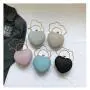 HR553 Women Heart Shaped Beauty Chain Rhinestone Dinner Bag Luxury Lock Buckle Handbag Fashion Trend Shoulder Crossbody Bag