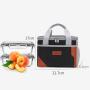 Custom Logo Oxford Cloth Thermal Insulation Cooler Bags For Outdoor Fishing Work Aluminum Film Waterproof Tote Picnic Lunch Bag