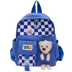 ZR507 Children's Backpack Kindergarten Little Bear Cute Light Cartoon Schoolbag Reflective Strip Safety Kids Bag Soft Baby Bag