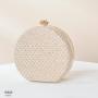 High Sense Fashion New 2022 Dinner Bag Women's One Shoulder Messenger Portable Chain Bag Acrylic Personalized Round Bag