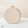 High Sense Fashion New 2022 Dinner Bag Women's One Shoulder Messenger Portable Chain Bag Acrylic Personalized Round Bag