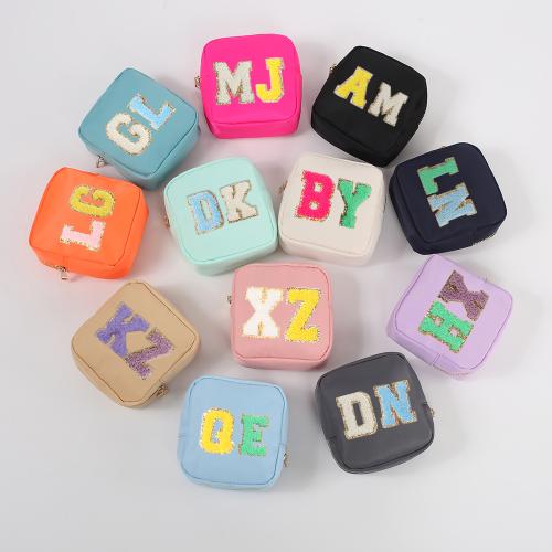 Keymay No MOQ Custom Cheap Bags Gift Fashion Ladies Nylon Zipper Makeup Bag Small Pouch Mini Cosmetic Bags For Women
