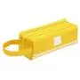 KBW539 Creative Double Layer Handheld Pencil Bag Simple Oxford Cloth Double Zip Pencil Bag High Quality Stationery Bag