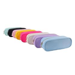 High Quality Custom Nylon Soft Zipper Lock Students Wholesale Pencil Pouch Girl Pencil Case School Pencil Bag For Kids
